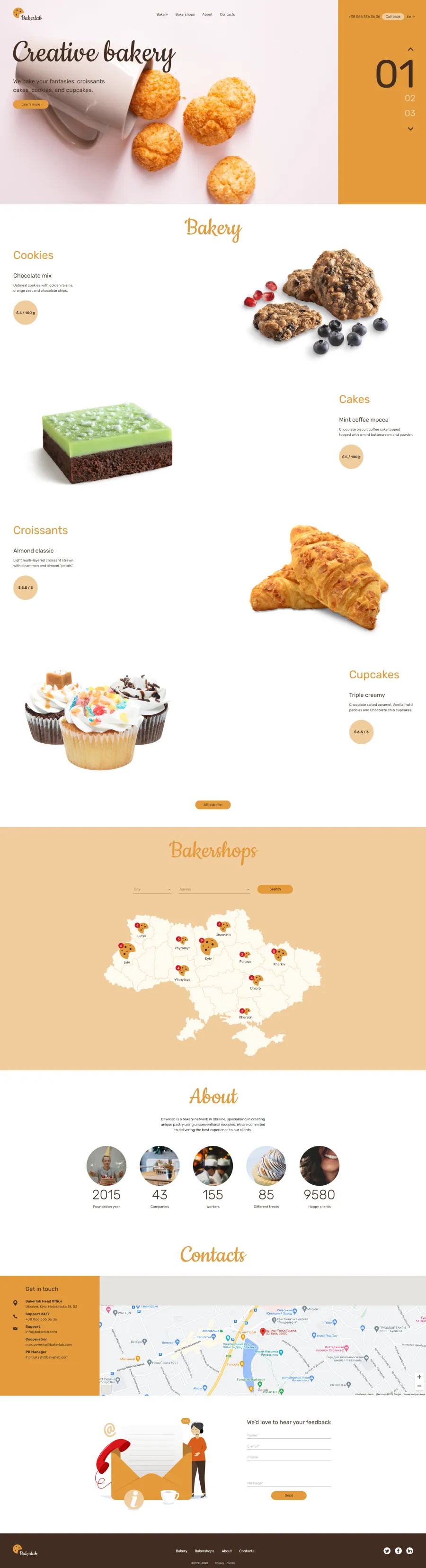 Bakery website